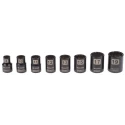 Stanley 9-Piece 3/8 in 12 Point Socket Set Alloy Steel Chrome Finish 0-94-606