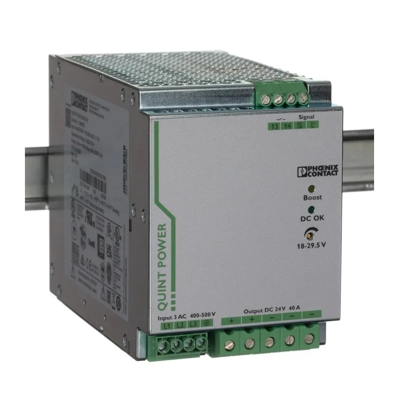 Phoenix Contact QUINT POWER Switched Mode DIN Rail Power Supply 575V AC Input 29.5V DC, 40 A Output DC 960 W 2866802