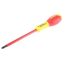 Stanley Insulated Screwdriver PH2 Tip 125 mm Blade Chrome Vanadium Steel VDE 1000V Approved 1-65-416