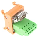 RS PRO 9-Contact Male Interface Module D-Sub Connector DIN Rail Mount 1.5A 665-9699
