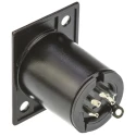 Amphenol Industrial Panel XLR Connector, Straight, 133V, Female, 5 Way, Tin Plating AC5FPZB