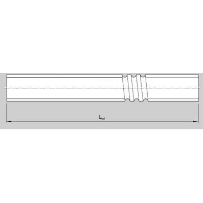 Bosch Rexroth Precision Screw Shaft, 16 mm Diameter, 500 mm Length, Lead Size 5 mm, JIS Standard R1511 017 00 L500