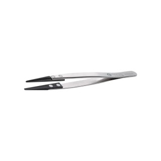 ideal-tek Stainless Steel, Plastic ESD Safe Tweezer 130mm 249CF.SA