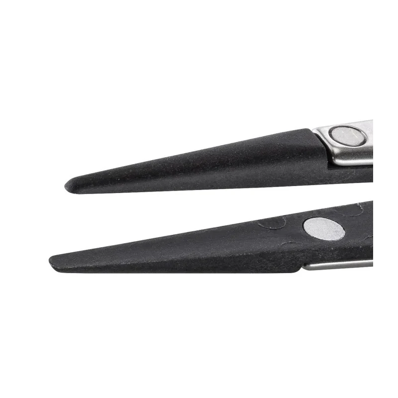 ideal-tek Stainless Steel, Plastic ESD Safe Tweezer 130mm 249CF.SA