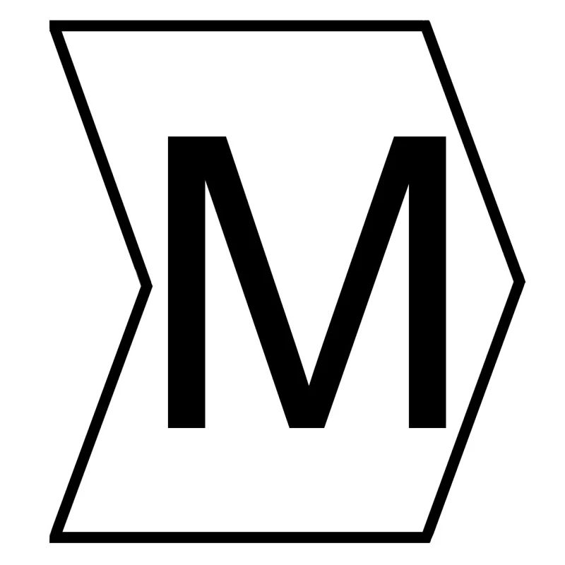 HellermannTyton Helagrip Pre-Printed Slide-On Cable Marker, Black Legend "M", PVC Material, 1mm-3mm Cable 901-10412