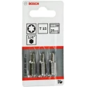 Bosch Screwdriver Bit T15, 1/4 in Hex Drive, 25 mm Overall Length 2607001607