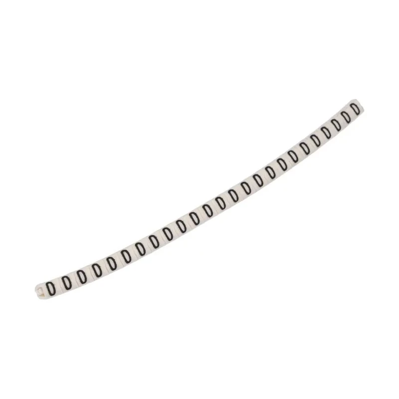 HellermannTyton Helagrip Pre-Printed Slide-On PVC Cable Marker Black Legend "O" for 1-3mm Cable Diameter 3.5mm 901-10434