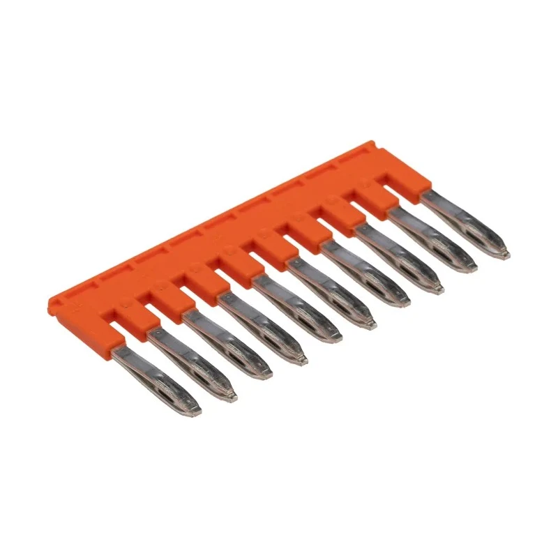 Entrelec JB5 Series Jumper Bar for Use with Terminal Block 1SNK905310R0000 Orange Polyamide Insulation