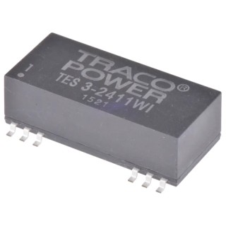 TRACOPOWER 3W Surface Mount DC/DC Converter 5V DC 600mA, 9V-36V Input TES 3-2411WI