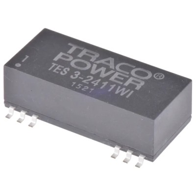 TRACOPOWER 3W Surface Mount DC/DC Converter 5V DC 600mA, 9V-36V Input TES 3-2411WI