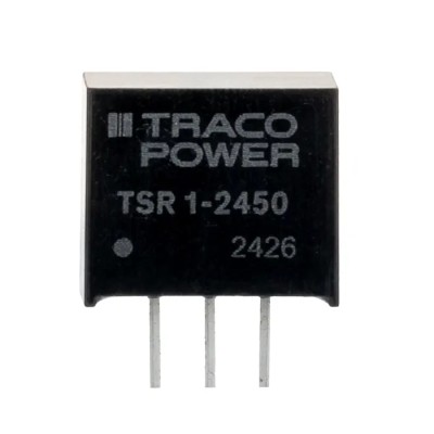 TRACOPOWER Switching Regulator, Through Hole Mounting, 5V DC Output Voltage, 1A Output Current, 5W Power, SIP-3 TSR 1-2450