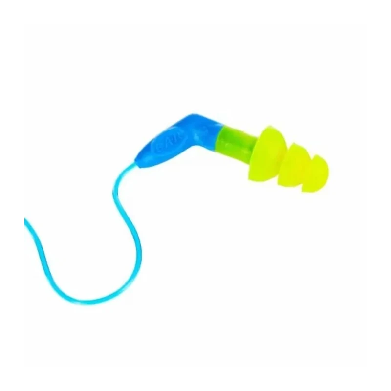 3M E.A.R Ultrafit X Series Blue Yellow Reusable Corded Ear Plugs 33 dB Rating UF-01-014