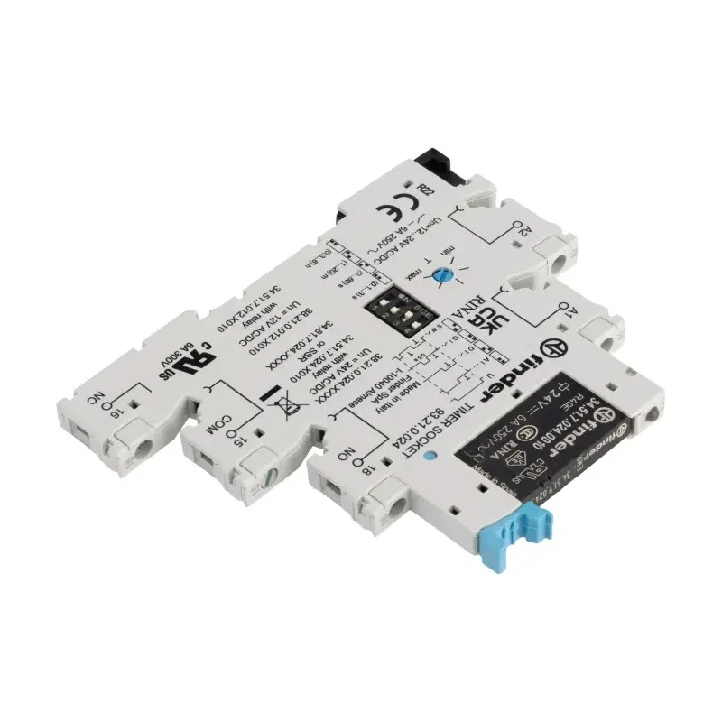 Finder 38 Series DIN Rail Timer Relay, 1-Contact, 60 V dc 24V ac, 0.1 s to 6 h Multifunction-Function SPDT 38.21.0.024.0060