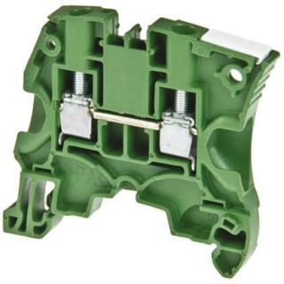 Entrelec ZS6 Series Feed Through Terminal Block Green, 6mm², 2-Level, Screw Termination, 1000V AC, 41A 1SNK506061R0000