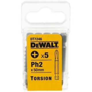 DeWALT Screwdriver Bit PH2 Tip 50 mm Overall Length 5-Piece Set DT7246R-QZ
