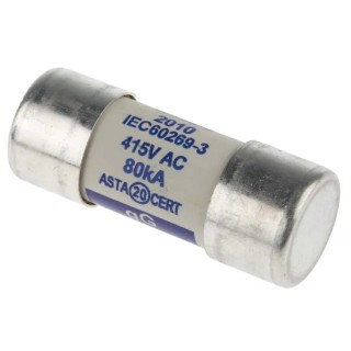 RS PRO 80A Cartridge Fuse 22 x 58 mm 415V AC ME80 BS1361 House Service Fuse Link 667-0346