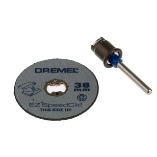 Dremel SpeedClic Silicon Carbide Abrasive Disc 38 mm Diameter x 1 mm Thick Coarse Grade Grit 2 2615S406JC