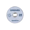 Dremel SpeedClic Silicon Carbide Abrasive Disc 38 mm Diameter x 1 mm Thick Coarse Grade Grit 2 2615S406JC