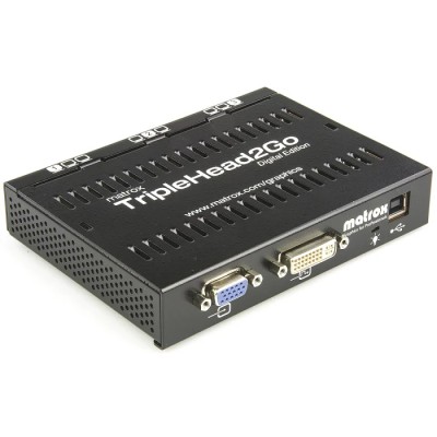 Matrox 4 Port 1 Input 3 Output DVI Multi-Monitor Adapter 5760 x 1080 Pixel T2G-D3D-IF