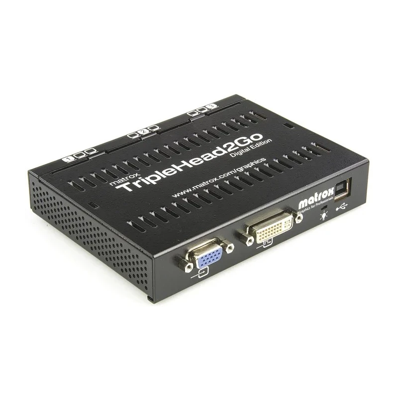Matrox 4 Port 1 Input 3 Output DVI Multi-Monitor Adapter 5760 x 1080 Pixel T2G-D3D-IF