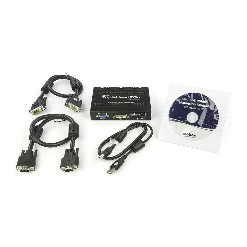 Matrox 4 Port 1 Input 3 Output DVI Multi-Monitor Adapter 5760 x 1080 Pixel T2G-D3D-IF