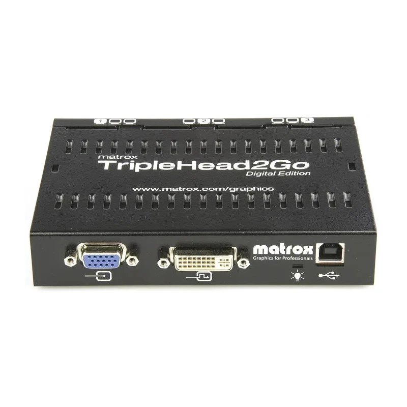 Matrox 4 Port 1 Input 3 Output DVI Multi-Monitor Adapter 5760 x 1080 Pixel T2G-D3D-IF