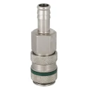 RS PRO Brass Steel Pneumatic Quick Connect Coupling Female Male 6mm Hose Barb 35 bar 100°C 667-1677