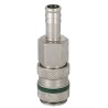 RS PRO Brass Steel Pneumatic Quick Connect Coupling Female Male 6mm Hose Barb 35 bar 100°C 667-1677