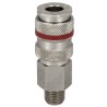 RS PRO Brass, Steel Pneumatic Quick Connect Coupling 3/8 in Male R Quick Connect Coupling Socket 667-1746