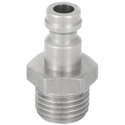 RS PRO Brass Pneumatic Quick Connect Coupling 3/8 in Male G Single Shut Off with Valve 667-1819