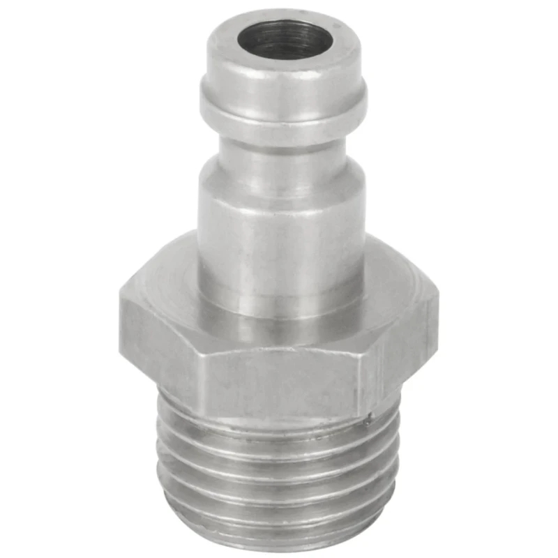 RS PRO Brass Pneumatic Quick Connect Coupling 3/8 in Male G Single Shut Off with Valve 667-1819