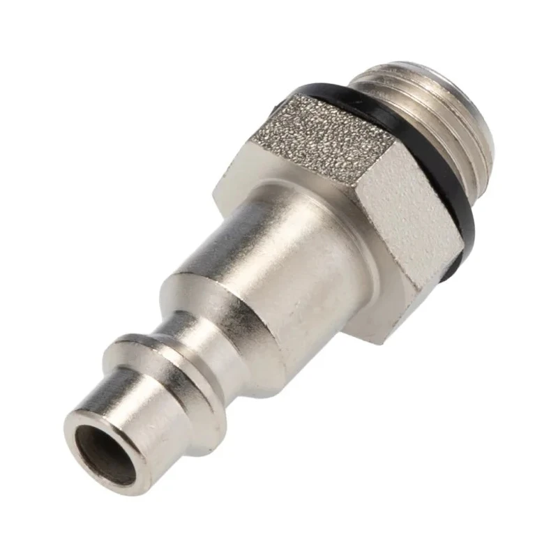 RS PRO Steel Pneumatic Quick Connect Coupling 1/4 in Male G Thread Single Shut Off Valve 667-1908