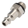 RS PRO Steel Pneumatic Quick Connect Coupling 1/4 in Male G Thread Single Shut Off Valve 667-1908