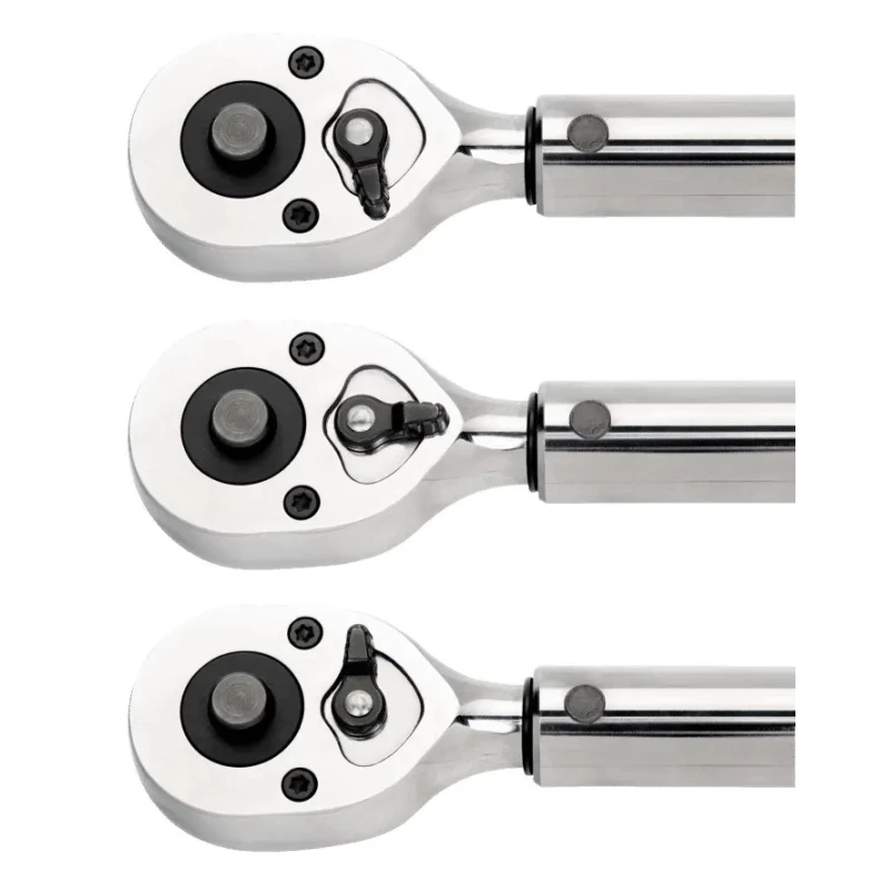 Bahco Click Torque Wrench 100 to 500 Nm Square Drive 19.05 mm Fixed Ratchet Head Chrome Finish 870mm Overall Length 7455-500