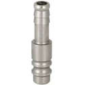 RS PRO Steel Pneumatic Quick Connect Coupling, Female and Male, 6mm Hose Barb, Nickel Plated, Series 25 667-1954