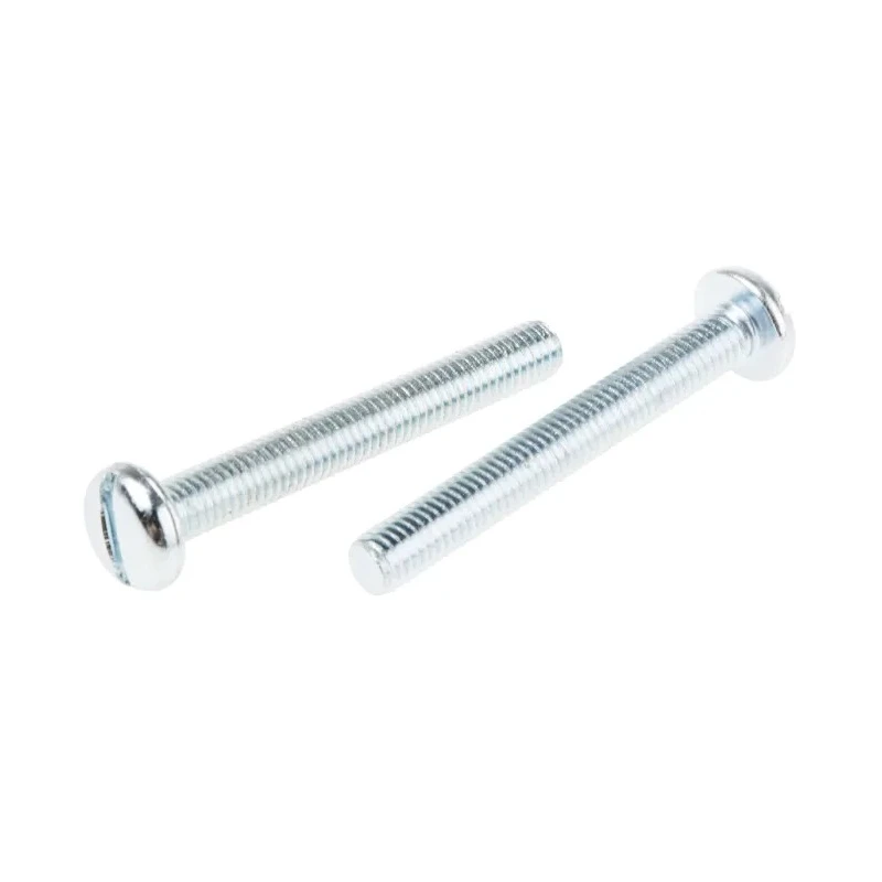 RS PRO Slot Pan Steel Machine Screw 40 mm M5 560-108