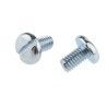 RS PRO Slot Pan Steel Machine Screw 10 mm M6 Passivated Zinc Plated 560-114