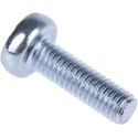 RS PRO Pozidriv Pan Steel Machine Screw 10 mm M3 560-596