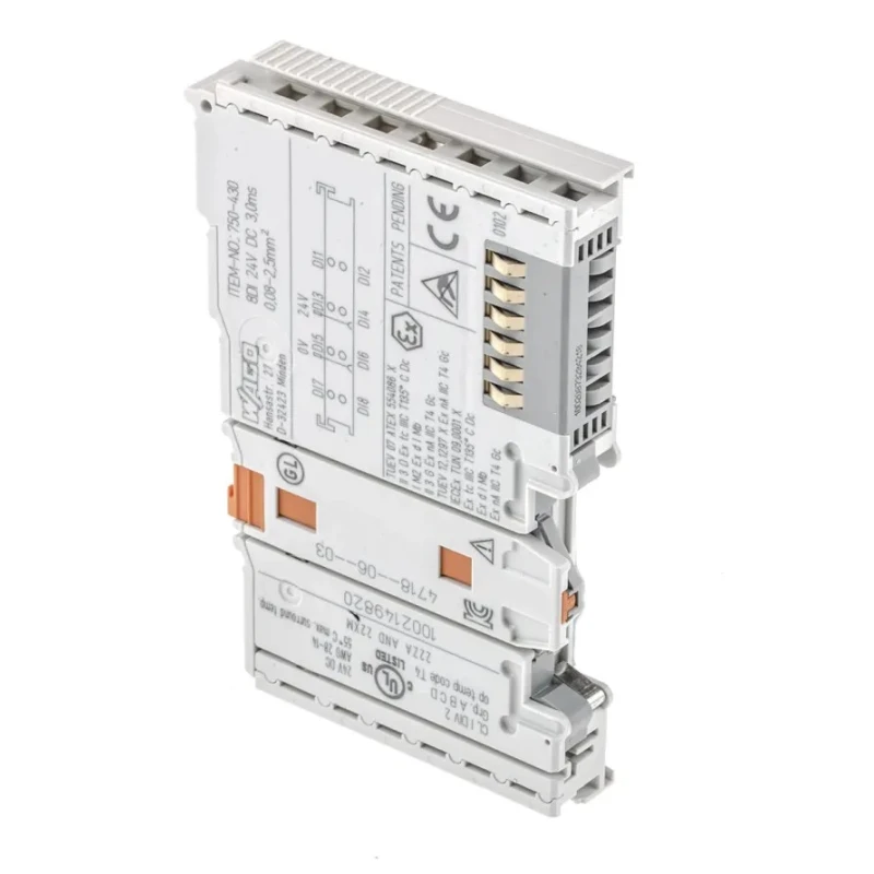 WAGO PLC I/O Module TM5 Series 24V DC 8 Digital Inputs Compact 12mm Width 750-430