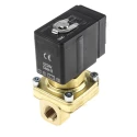 SMC 2 Port NC Brass Body Solenoid Valve, 24V DC, Orifice 10mm, VXED2130-02F-5DO1