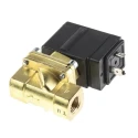 SMC 2 Port NC Brass Body Solenoid Valve, 24V DC, Orifice 10mm, VXED2130-02F-5DO1