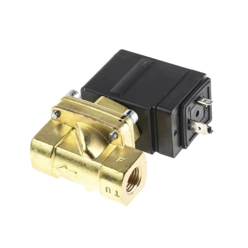 SMC 2 Port NC Brass Body Solenoid Valve, 24V DC, Orifice 10mm, VXED2130-02F-5DO1