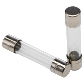 RS PRO 1A F Glass Cartridge Fuse 6.3 x 32 mm, Fast Acting, 250V AC, Glass Body 668-6023