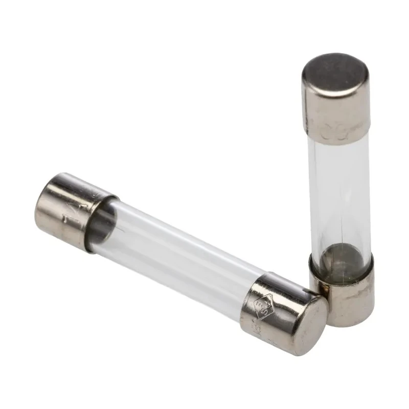 RS PRO 1A F Glass Cartridge Fuse 6.3 x 32 mm, Fast Acting, 250V AC, Glass Body 668-6023