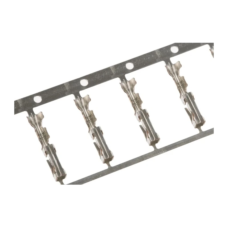 TE Connectivity AMPMODU MOD I Series Female Crimp Terminal, 22 AWG Min Crimp, 18 AWG Max, Tin Plated, Phosphor 280702-1