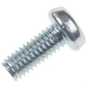 RS PRO Slot Pan Steel Machine Screw 10 mm M4 560-855