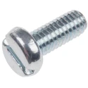 RS PRO Slot Pan Steel Machine Screw 10 mm M4 560-855