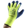 Ansell PowerFlex Yellow Acrylic Work Gloves Size 9 Latex Coating 80400090