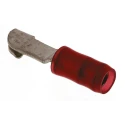 TE Connectivity PIDG Knife Disconnect Splice Connector, Insulated Nylon, Red, Tin-plated Copper Contact, 16 AWG, 22.3 320555