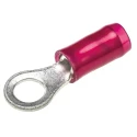 TE Connectivity PIDG Insulated Ring Terminal Red M4 Stud Size 22 AWG to 16 AWG Nylon 320554
